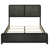 Cavelle 51-inch Upholstered Queen Panel Bed Black | Black | 223661Q
