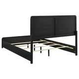 Cavelle 51-inch Upholstered Queen Panel Bed Black | Black | 223661Q
