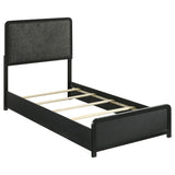 Cavelle 51-inch Upholstered Twin Panel Bed Black | Twin | Black | 223661T