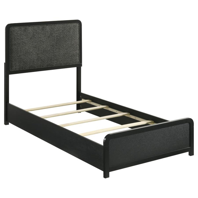 Cavelle 51-inch Upholstered Panel Bed Black