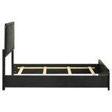 Cavelle 51-inch Upholstered Twin Panel Bed Black | Twin | Black | 223661T