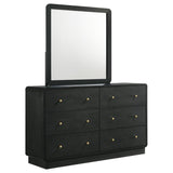 Cavelle 6-drawer Dresser and Mirror Black | Black | 223663M
