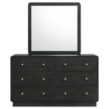 Cavelle 6-drawer Dresser and Mirror Black | Black | 223663M