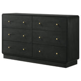 Cavelle 6-drawer Dresser Cabinet Black | King | Black | 223663
