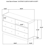 Cavelle 6-drawer Dresser Cabinet Black | King | Black | 223663