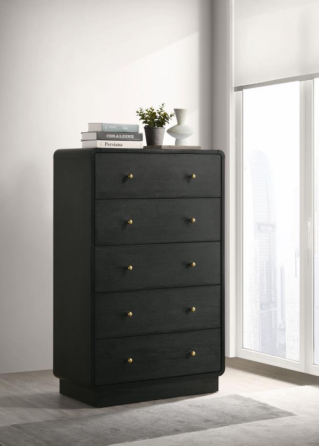 Cavelle 5-drawer Chest of Drawers Black | Black | 223665