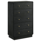 Cavelle 5-drawer Chest of Drawers Black | Black | 223665