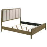 Amsbury 59-inch Upholstered Queen Bed Nutmeg | Queen | Brown | Nutmeg | 224271Q