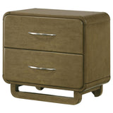 Amsbury 2-drawer Nightstand Bedside Table Nutmeg | Brown | Nutmeg | 224272