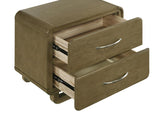 Amsbury 2-drawer Nightstand Bedside Table Nutmeg | Brown | Nutmeg | 224272