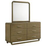 Amsbury 6-drawer Dresser and Mirror Nutmeg | Brown | Nutmeg | 224273M