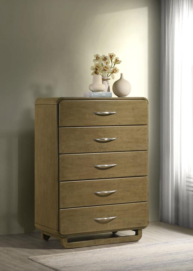 Amsbury 5-drawer Chest of Drawers Nutmeg | Brown | Nutmeg | 224275