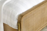 Arini Rattan Eastern King Panel Bed Sand Wash and Natural | Eastern King | Beige | Sand Wash | 224300KE