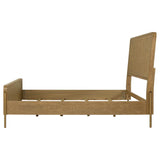 Arini Rattan Queen Panel Bed Sand Wash and Natural Cane | Queen | Beige | Sand Wash | 224300Q