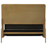 Arini 56-inch Eastern King Panel Bed Cream and Sand Wash | Beige | Sand Wash | 224301KECRM