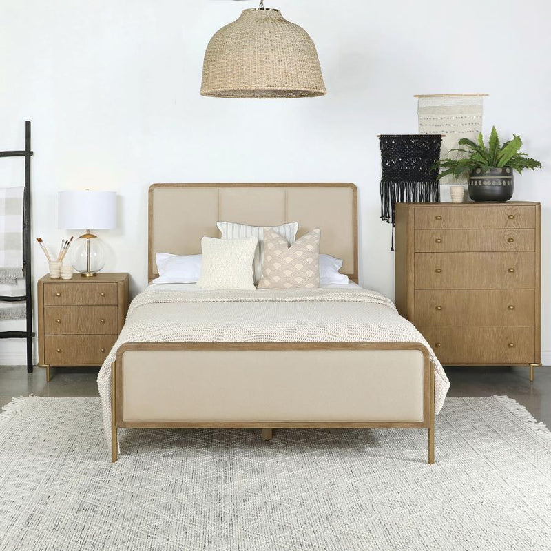 Arini 56-inch Panel Bed Cream and Sand Wash