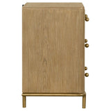 Arini 3-drawer Nightstand Sand Wash | Beige | Sand Wash | 224302