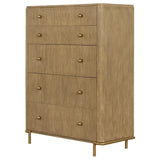 Arini 5-drawer Bedroom Chest Sand Wash | Brown | Sand Wash | 224305