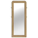 Arini Cane Weave Full Length Standing Floor Mirror Sand Wash | Full | Beige | Sand Wash | 224309