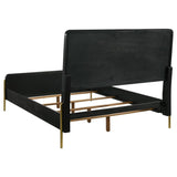 Arini Rattan California King Panel Bed Black and Natural | Black | 224330KW