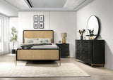 Arini 4-piece Queen Bedroom Set Black and Natural | Gallery | 224330Q-S4 224330KE-S4 224330KW-S4 224330Q-S5 224330KE-S5 224330KW-S5