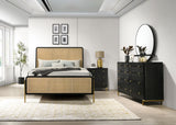 Arini 4-piece Queen Bedroom Set Black and Natural | Queen / 4-piece | 224330Q-S4
