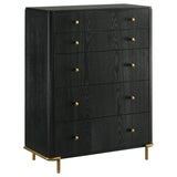 Arini 5-piece Eastern King Bedroom Set Black and Grey | Black | Black / Grey | 224331KE-S5