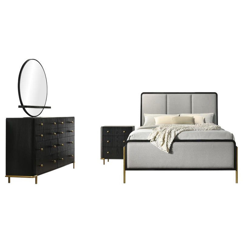 Arini 4-piece Bedroom Set Black and Grey