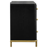 Arini 3-drawer Nightstand Black | Black | 224332