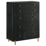 Arini 5-drawer Bedroom Chest Black | Black | 224335