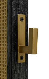 Arini Cane Weave Full Length Standing Floor Mirror Black | Full | Black | 224339
