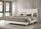 Kendall Upholstered Panel Bed White
