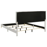 Kendall Upholstered Eastern King Panel Bed White | White | 224401KE