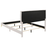 Kendall Upholstered California King Panel Bed White | White | 224401KW