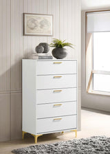 Kendall 5-drawer Bedroom Chest White | White | 224405