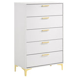 Kendall 5-drawer Bedroom Chest White | White | 224405