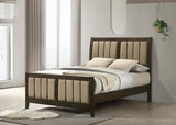 Wilkes 51-inch Upholstered Full Bed Dark Cocoa | Brown | Dark Cocoa | 224421F