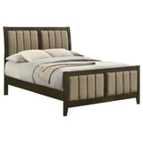 Wilkes 51-inch Upholstered Full Bed Dark Cocoa | Brown | Dark Cocoa | 224421F