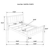 Wilkes 51-inch Upholstered Full Bed Dark Cocoa | Brown | Dark Cocoa | 224421F