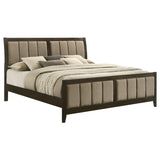 Wilkes 51-inch Upholstered California King Bed Dark Cocoa | Brown | Dark Cocoa | 224421KW