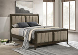 Wilkes 51-inch Upholstered Queen Bed Dark Cocoa | Brown | Dark Cocoa | 224421Q