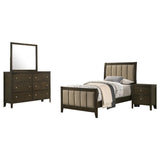 Wilkes 4-piece Twin Bedroom Set Dark Cocoa | Gallery | 224421T-S4 224421Q-S4 224421F-S4 224421KE-S4 224421KW-S4 224421T-S5 224421F-S5 224421Q-S5 224421KE-S5 224421KW-S5