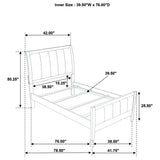 Wilkes 4-piece Twin Bedroom Set Dark Cocoa | Gallery | 224421T-S4 224421Q-S4 224421F-S4 224421KE-S4 224421KW-S4 224421T-S5 224421F-S5 224421Q-S5 224421KE-S5 224421KW-S5
