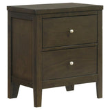Wilkes 2-drawer Nightstand Bedside Table Dark Cocoa | Brown | Dark Cocoa | 224422
