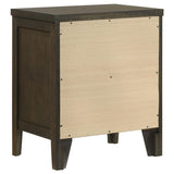 Wilkes 2-drawer Nightstand Bedside Table Dark Cocoa | Brown | Dark Cocoa | 224422