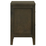 Wilkes 2-drawer Nightstand Bedside Table Dark Cocoa | Brown | Dark Cocoa | 224422