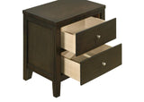 Wilkes 2-drawer Nightstand Bedside Table Dark Cocoa | Brown | Dark Cocoa | 224422