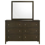 Wilkes 6-drawer Dresser and Mirror Dark Cocoa | Brown | Dark Cocoa | 224423M