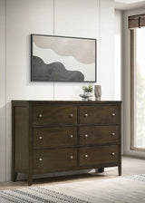 Wilkes 6-drawer Dresser Cabinet Dark Cocoa | Brown | Dark Cocoa | 224423