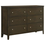 Wilkes 6-drawer Dresser Cabinet Dark Cocoa | Brown | Dark Cocoa | 224423